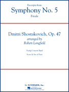 Symphony No. 5 Excerpts Concert Band sheet music cover